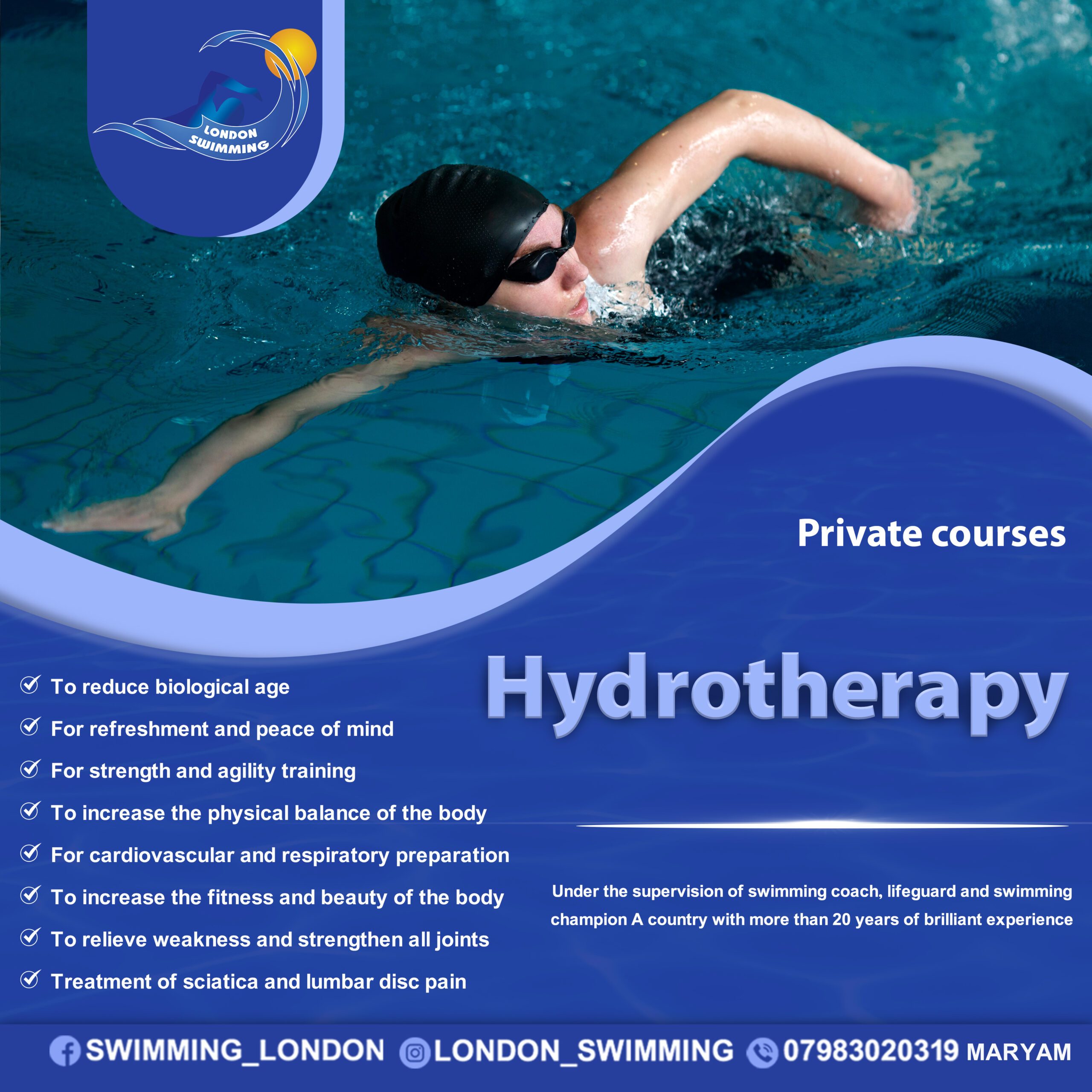 آموزش شنا خصوصی و تضمینی