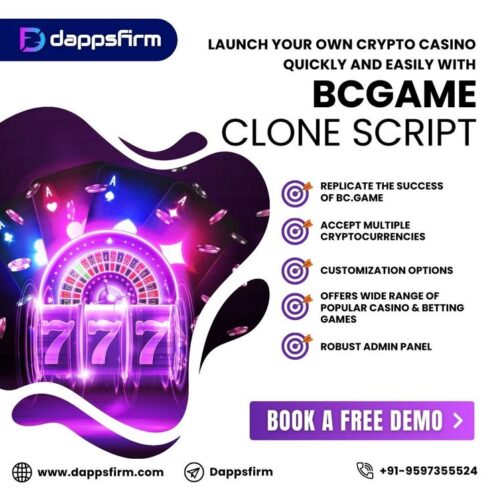Enter the Blockchain Gaming Market with BC.Game Clone Script – Schedule Your Free Demo Now!