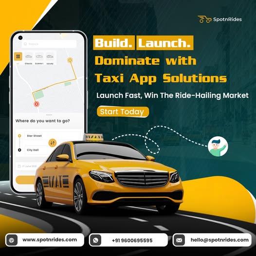 Want to Build the Next Uber? Get SpotnRides Taxi App Clone!