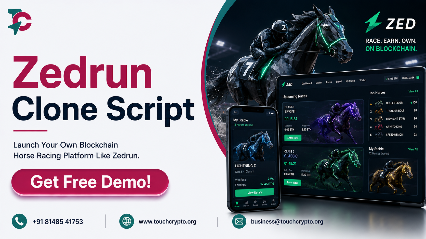 Launch Your NFT Horse Racing Platform with a ZedRun Clone Script
