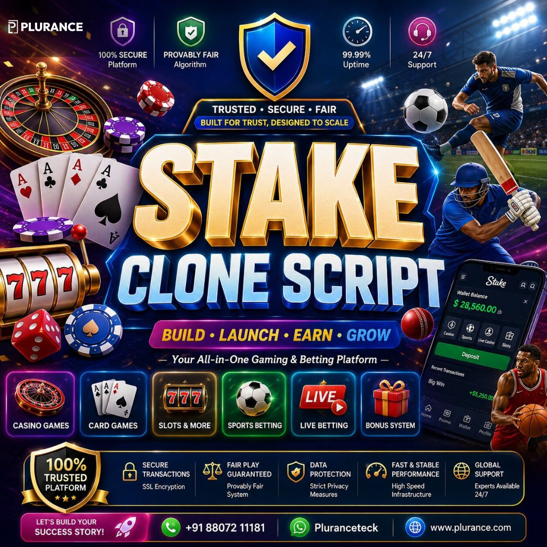 Bring Your Gaming Business Vision to Life with Stake Clone Script