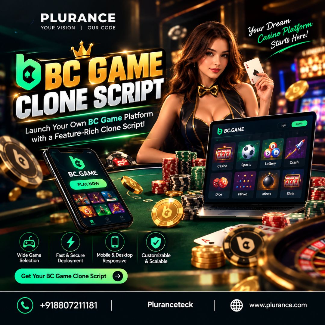 BC Game Clone Script for Launching an Online Gaming Platform